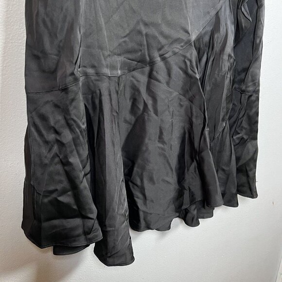 Chloe Kristyn Black Satin Traci Skirt Size XXL - Picture 3 of 8